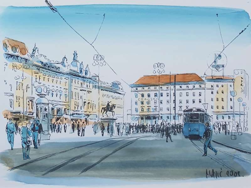 Zagreb - Trg bana Jelačića GA