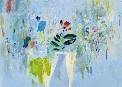 Flowers, Milenković Bane, oil on canvas
