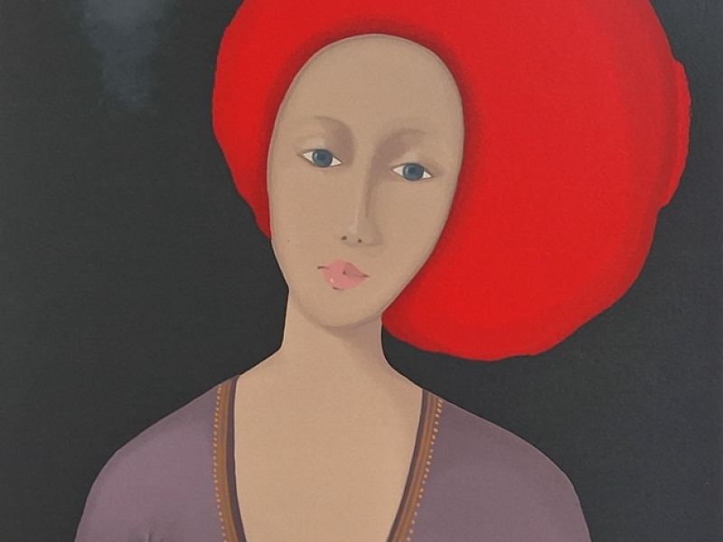 Woman with red hat G
