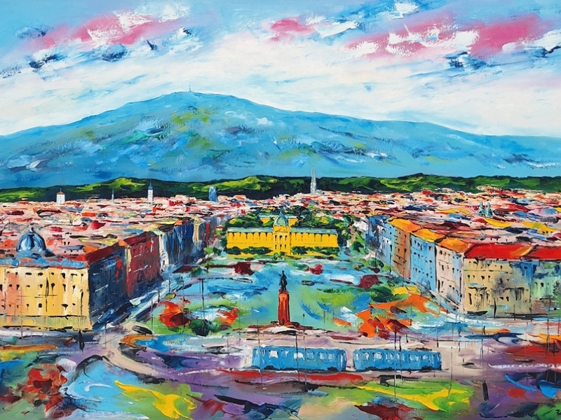 Zagreb - Tomislav square - Panorama 2485 - Available soon