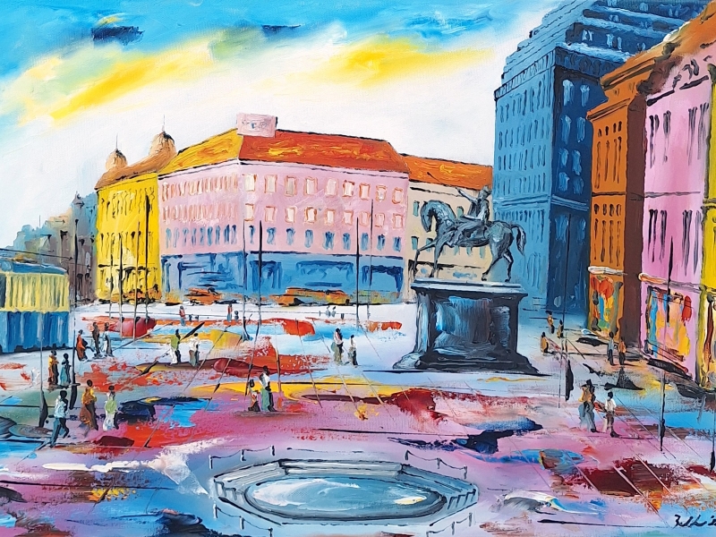Zagreb - Bann Jelačić square 2632
