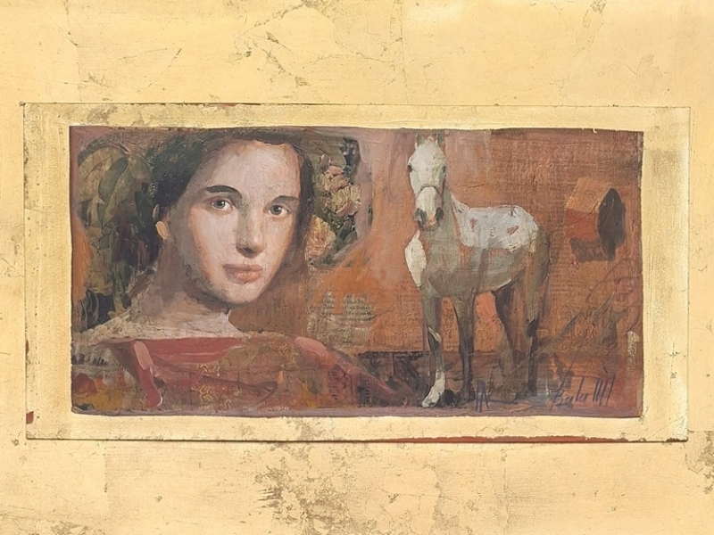 Girl and horse B 25 Girl and horse B 25