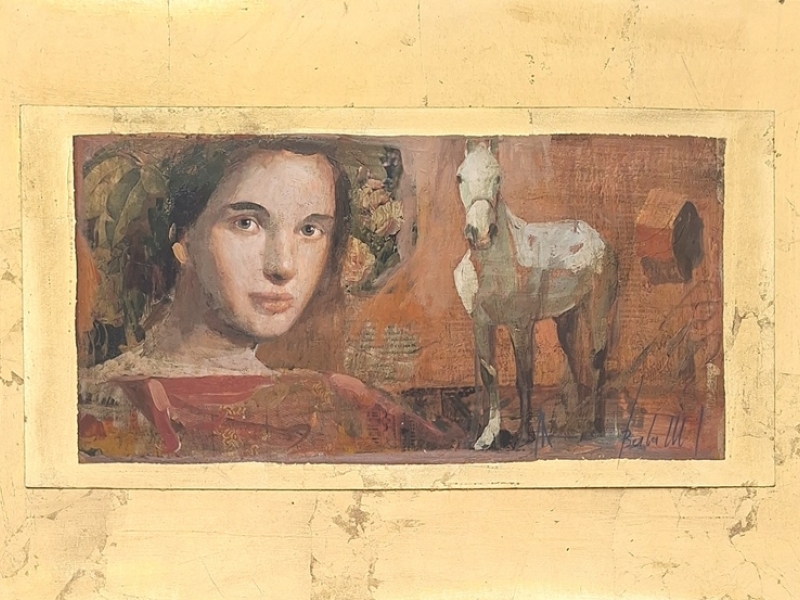 Girl and horse B 25