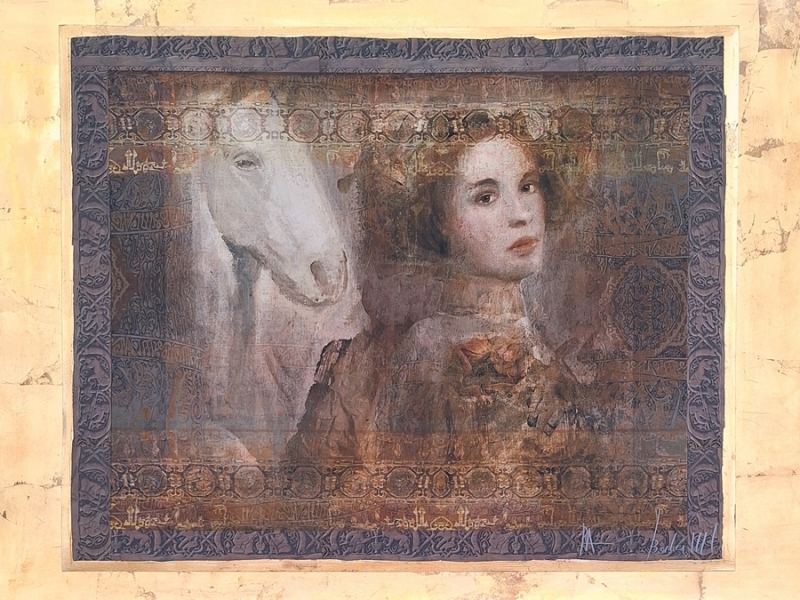 Girl and horse H 14