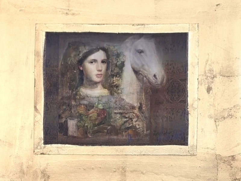 Girl and horse J 16 Z