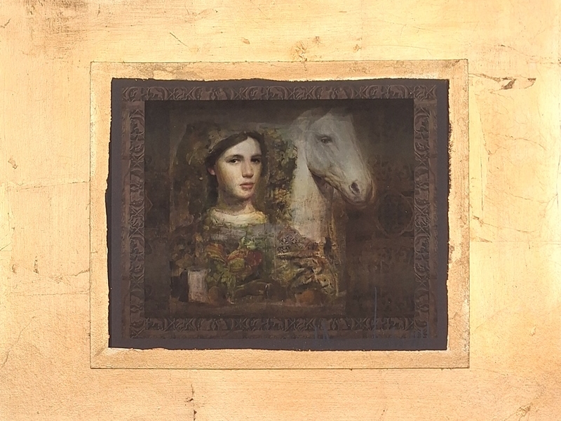 Girl and horse J 16 Z