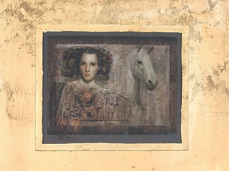 A girl and a horse J 8