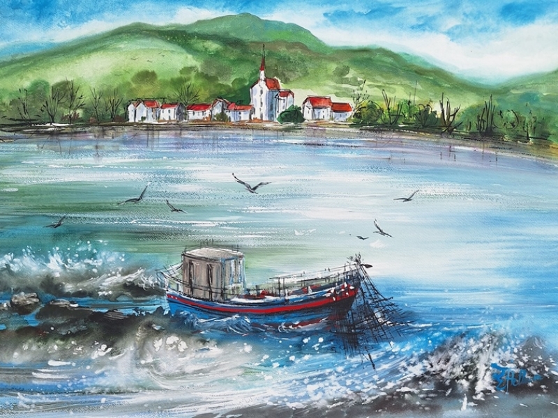 Sea town 2423