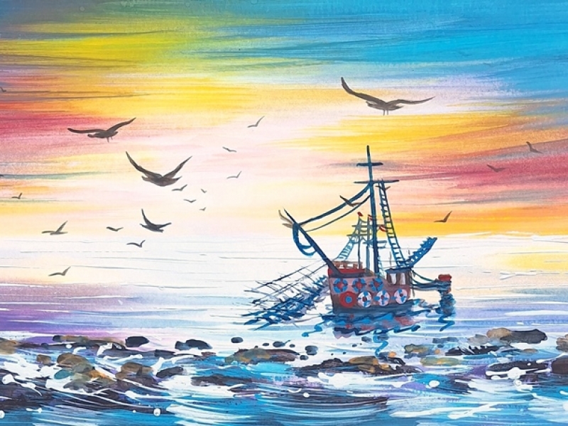 Sea landscape - Sailboat 2426
