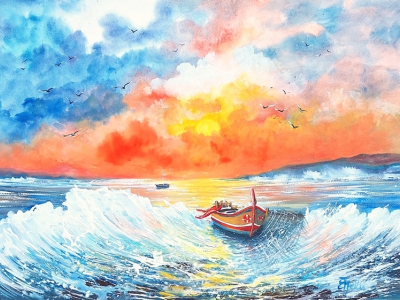 Sea landscape - Wave 2435