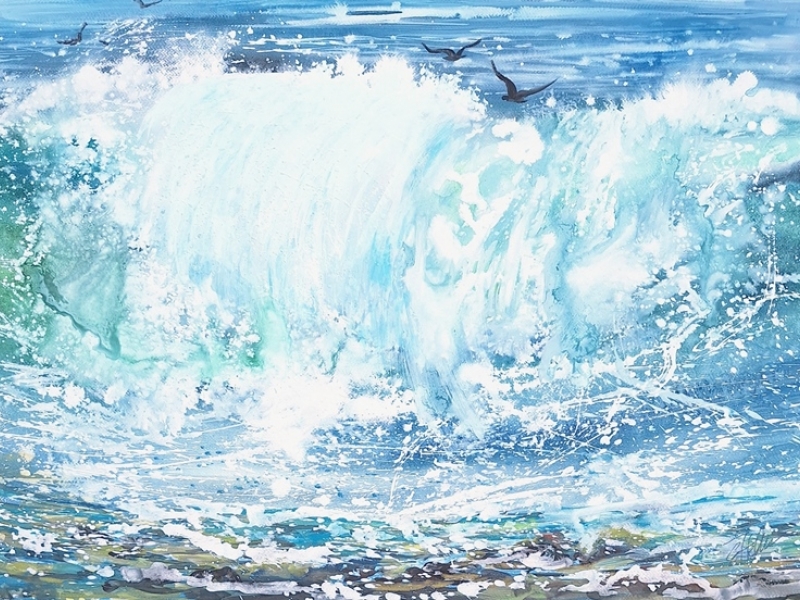 Sea landscape - Wave 2436