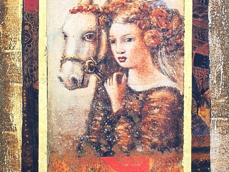 Girl and horse 22 II