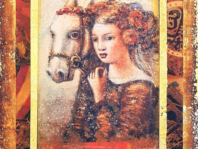 Girl and horse 22 I