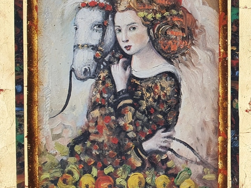 Girl and horse II V