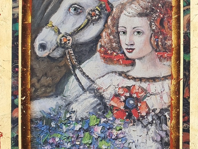 Girl and horse V