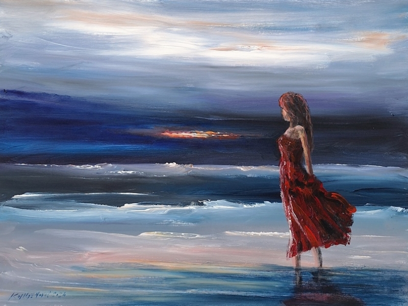 Woman by the sea 2420