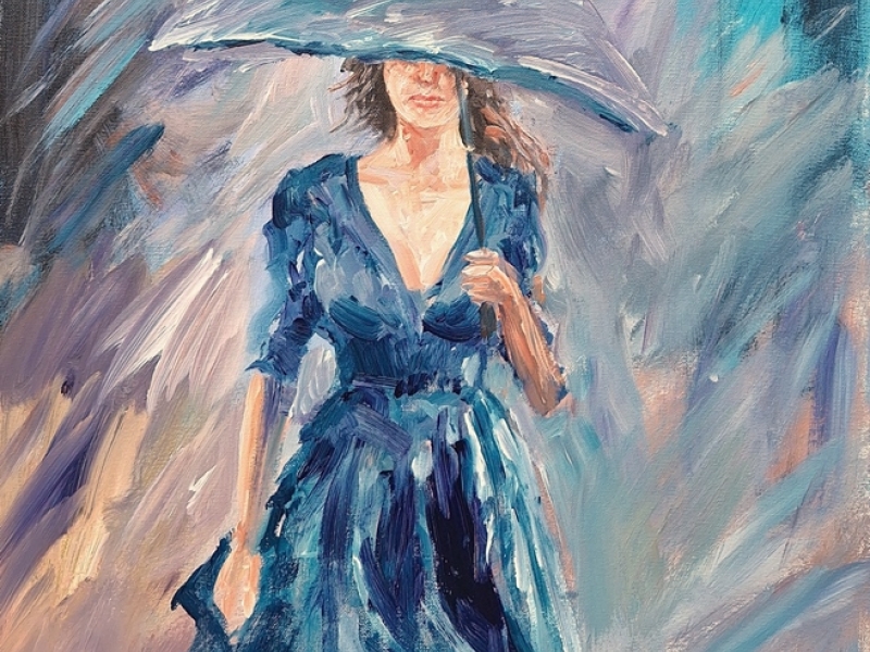 Girl with umbrella 2422