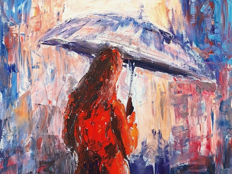 Girl with umbrella 2423