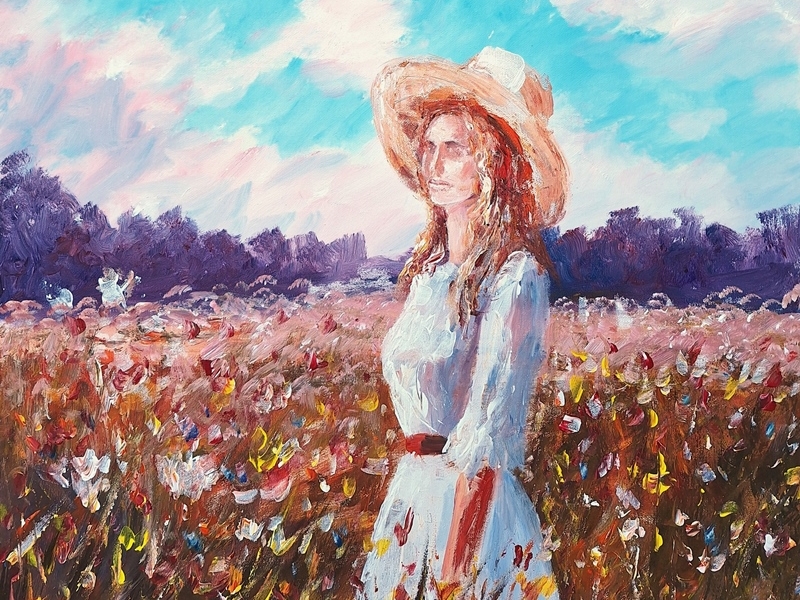 Girl in field 2424