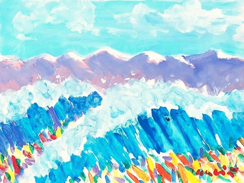 Wave with island II