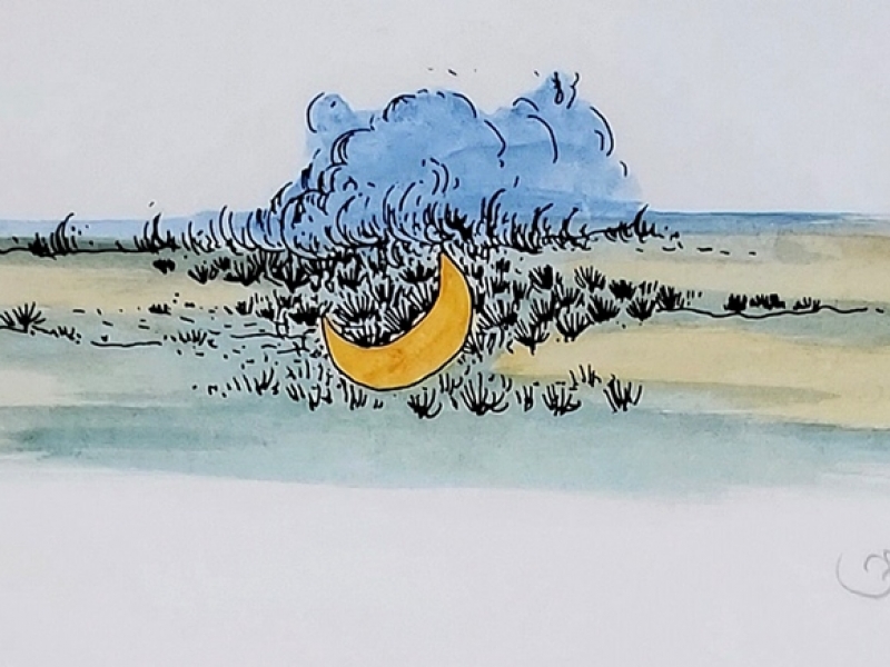 Moon in smoke V