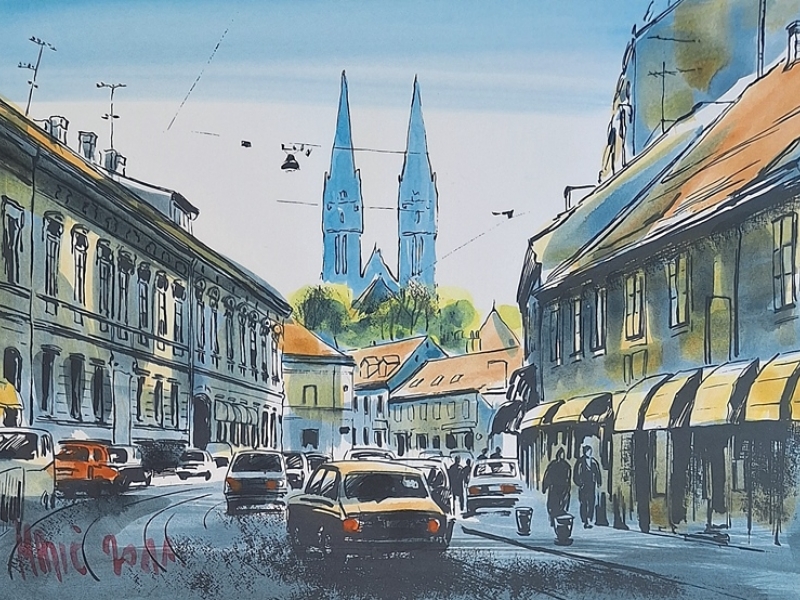 Zg - Vlaška - view of the cathedral GA