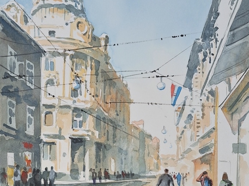 Zagreb - Gundulićeva from Ilica 2401