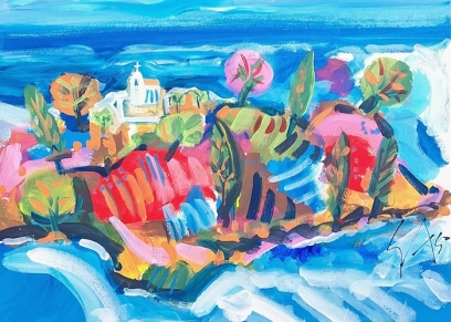 Island 2503, Novak Petroševski S., acrylic on canvas Island 2503, Novak Petroševski S., acrylic on canvas