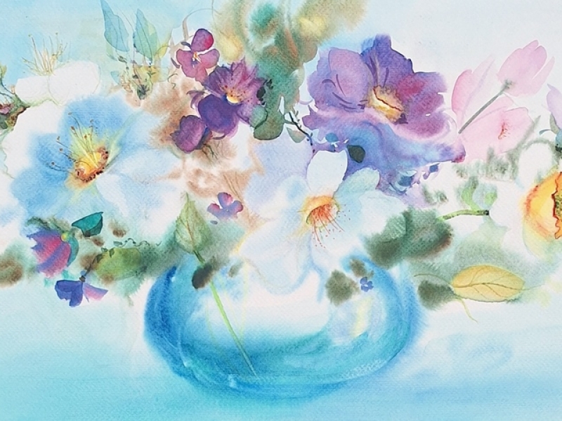 Flowers in a vase 2428