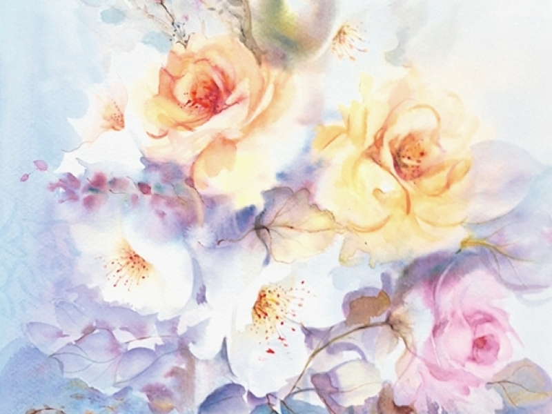 Flowers in a vase 2504