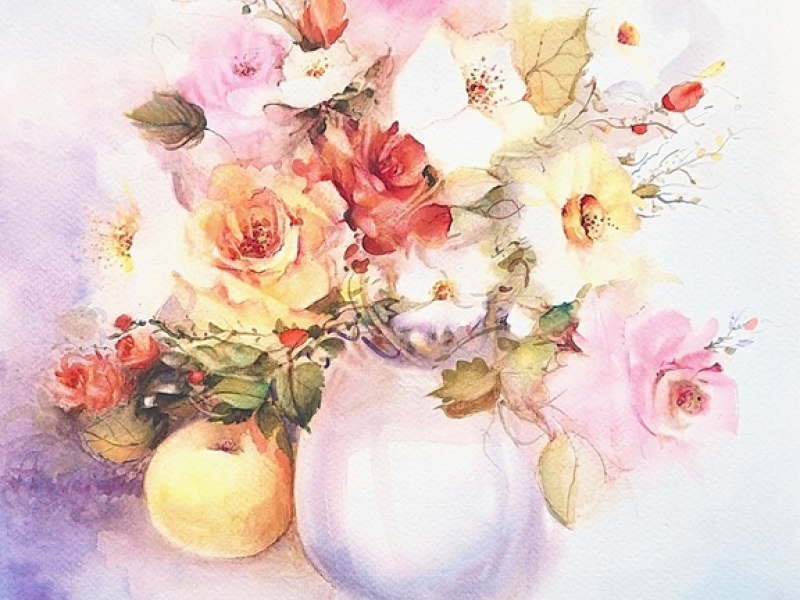 Flowers in a vase 2505