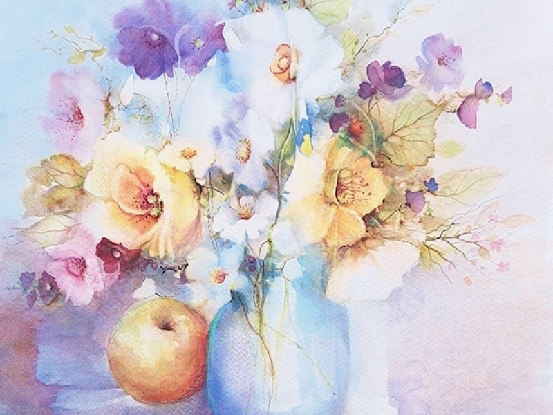 Flowers in a vase 2506