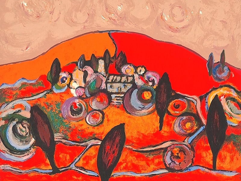 Red landscape K 18