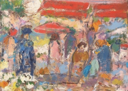 Zagreb - Dolac 2025, Travaš Sunčica, oil on canvas