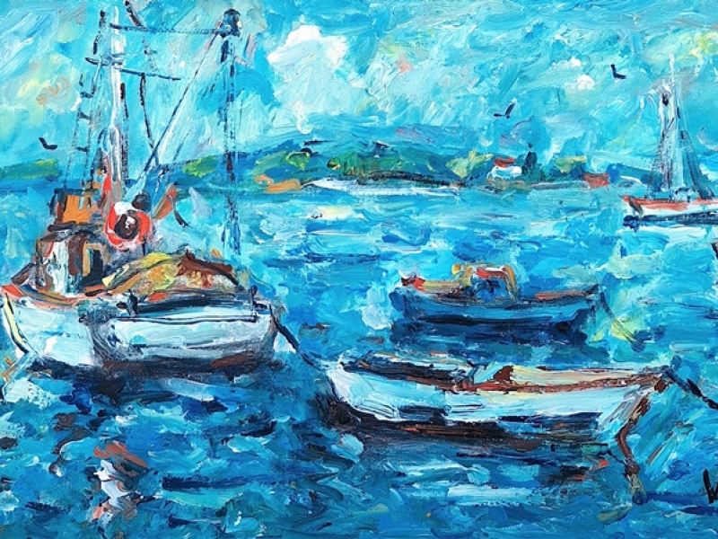Sea landscape - Boats 2405P