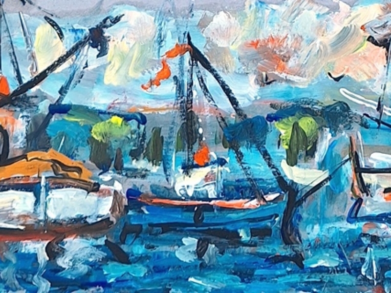 Sea landscape - Boats 2432