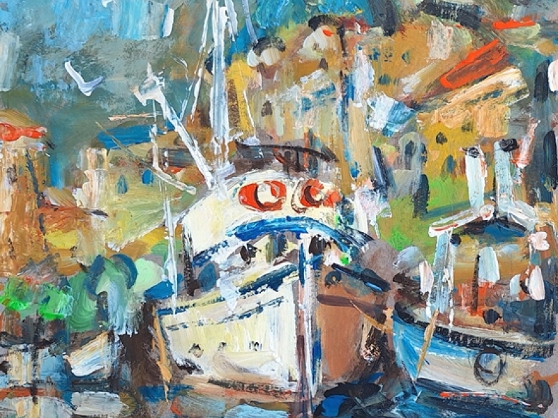 Sea lanscape - Trawlers 2454