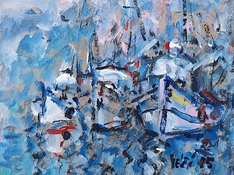 Trawler on a dock 2510