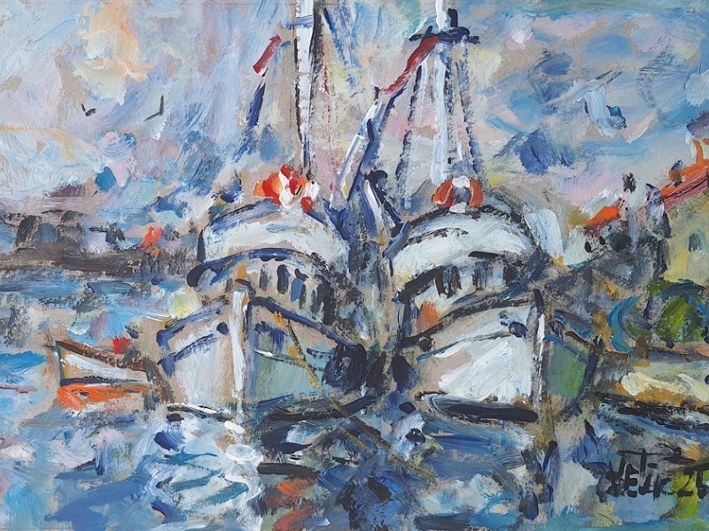Trawlers on the dock 2645
