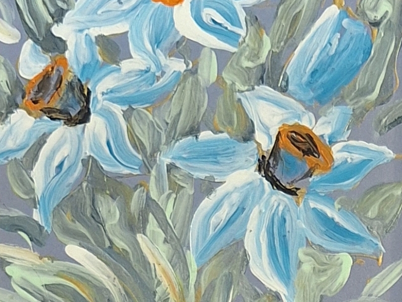 Blue flowers 1995.