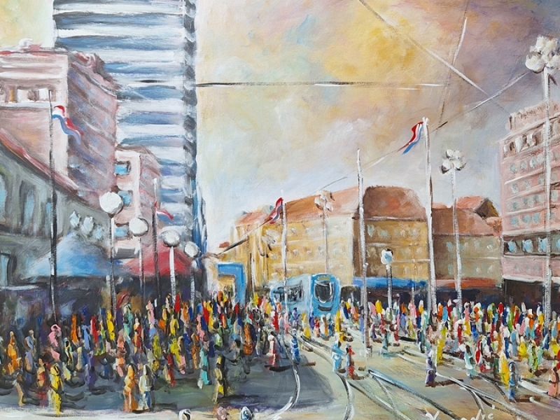 Zagreb - Bann Jelačić square 2505