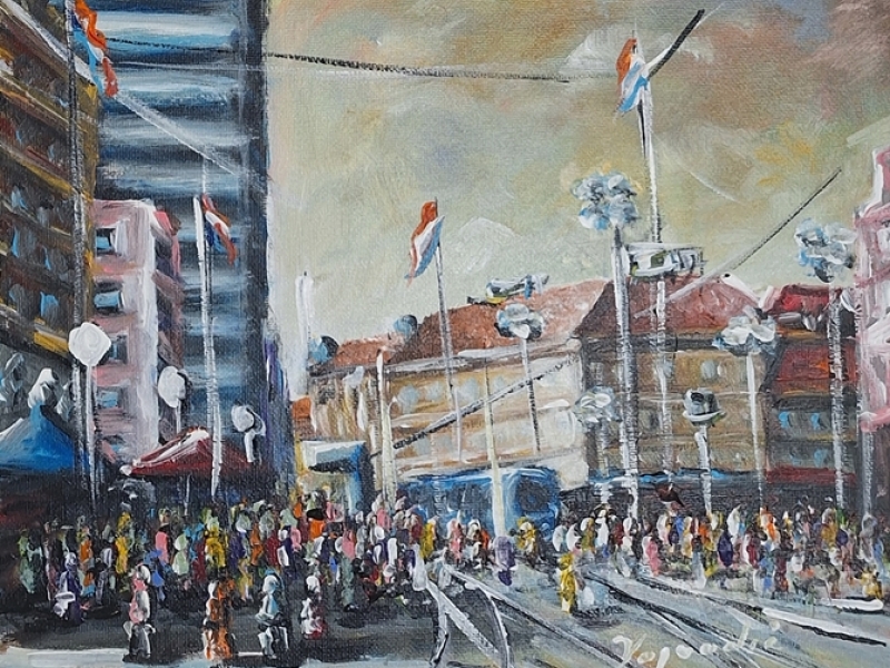Zagreb - Bann Jelačić square 2518