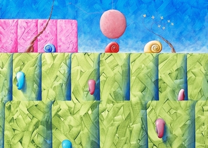 Adam in times of idleness, Vučić Jakov, acrylic on canvas