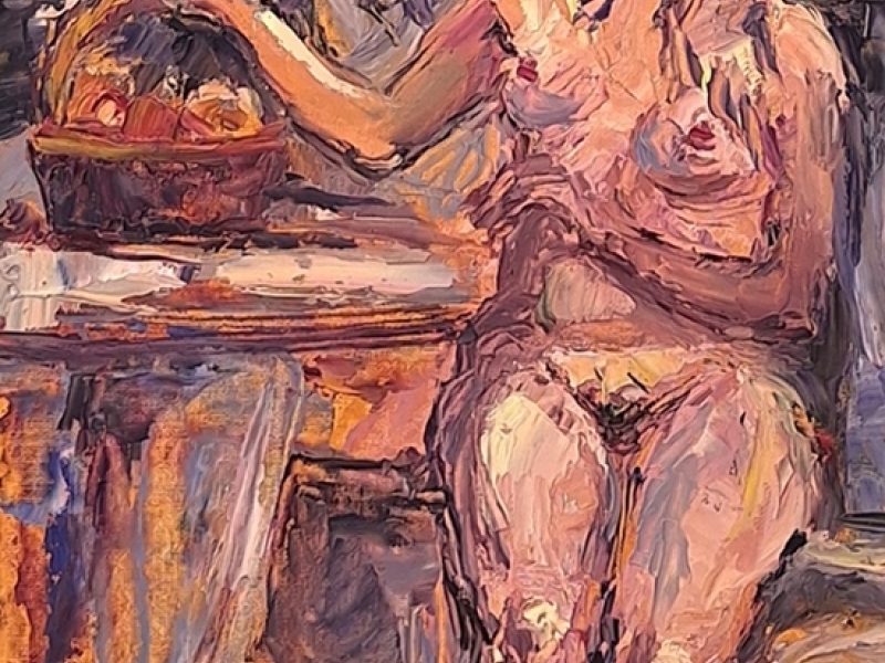 Nude and fruits