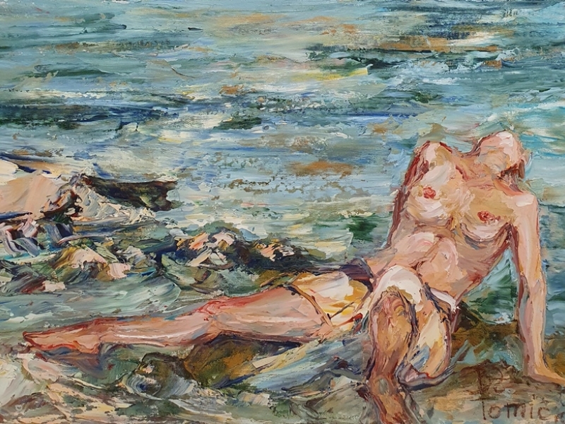 Nude on the shore