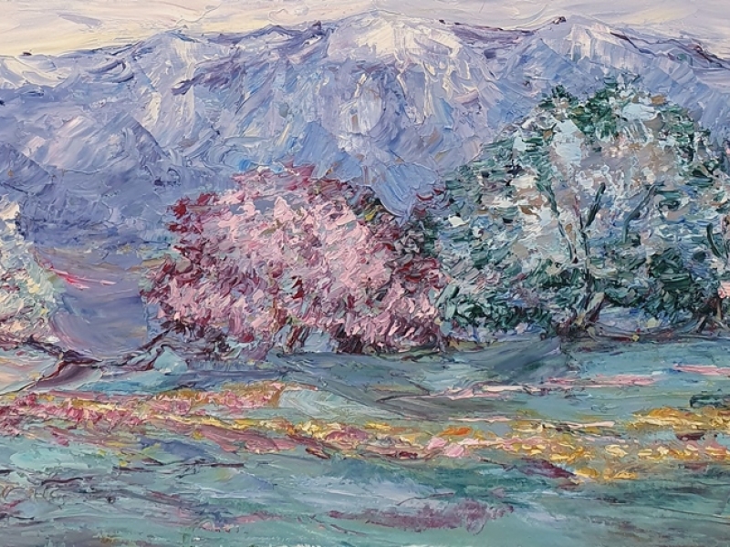 Mountain in spring