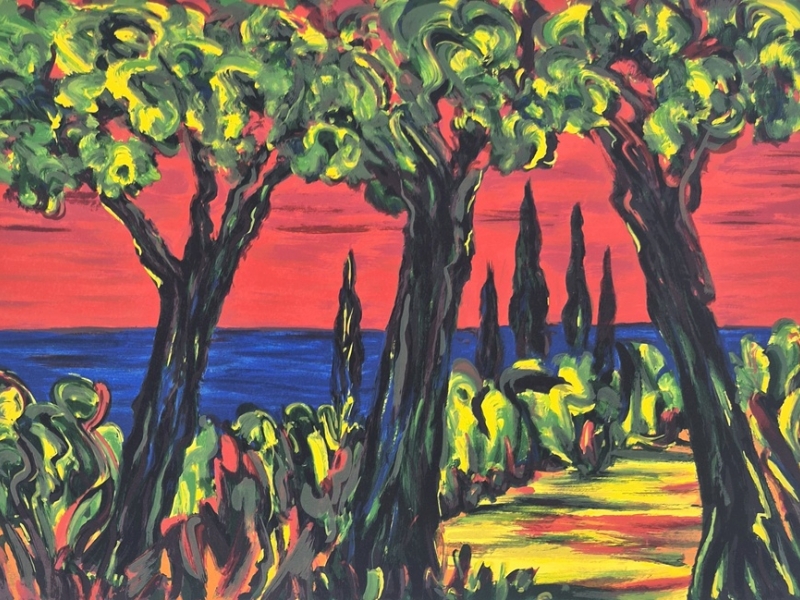 Red landscape - Trees G