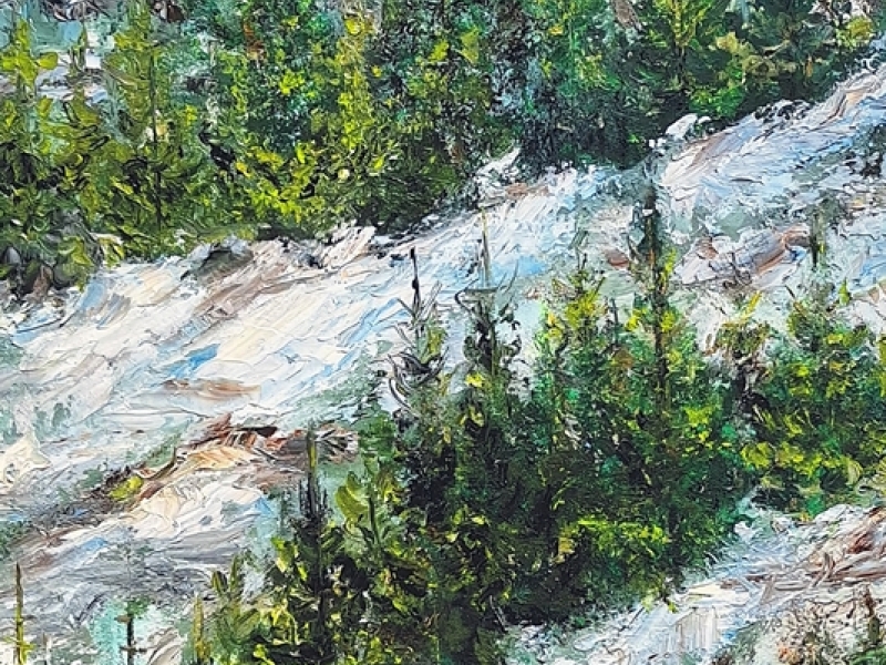 Up in the mountains
